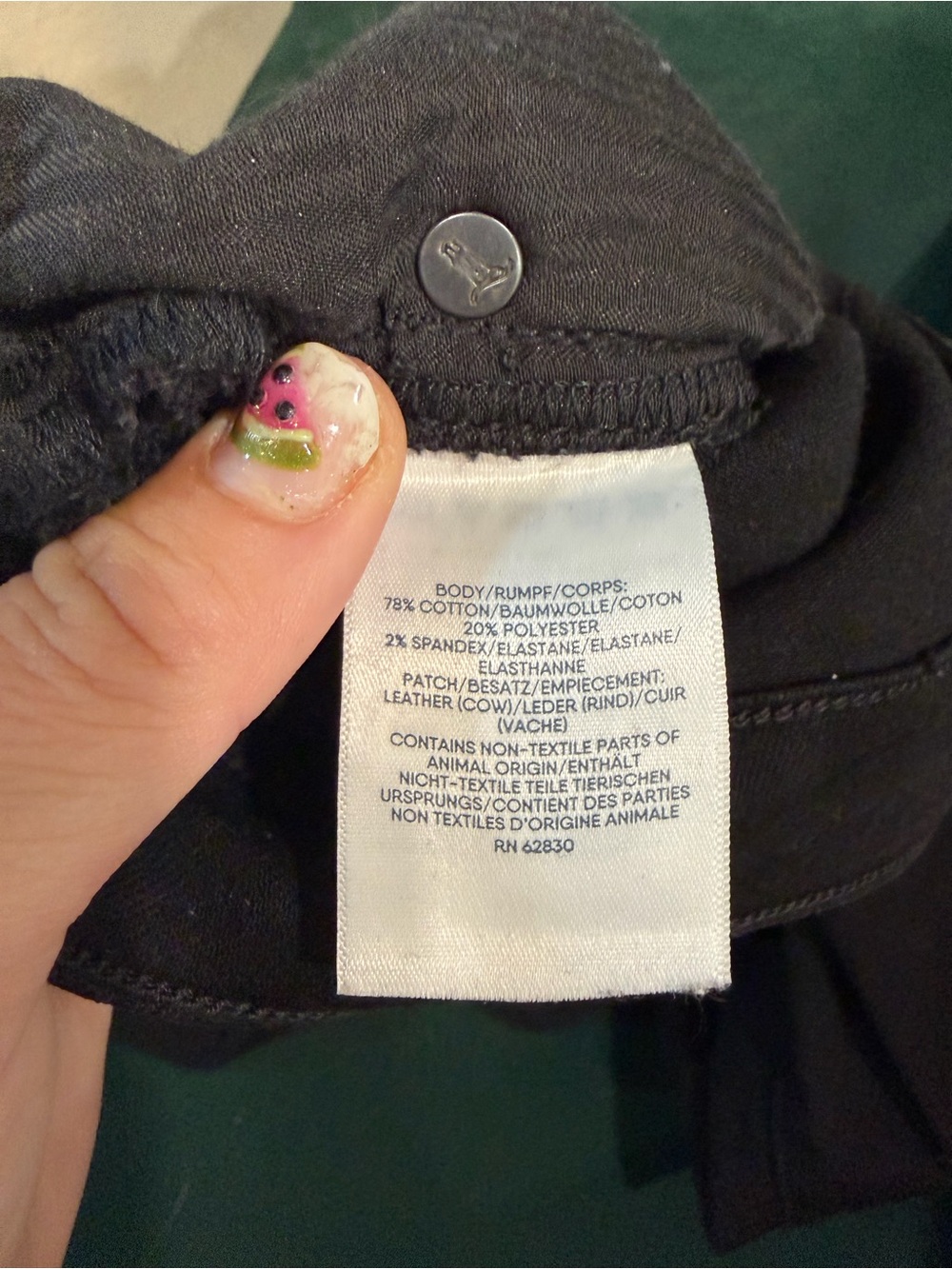 Lands' End NWOT Black Straight Leg Jeans sz 12-Stretch! - Picture 4 of 4